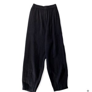 AnaaK PRIMA ARABESQUE PANTS Black 100% Cotton Gauze Pants Size 2 Medium